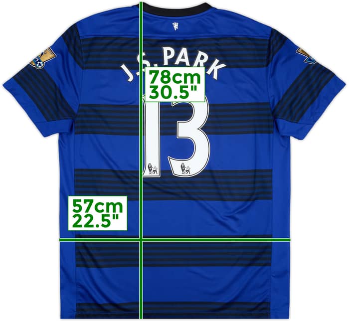 2011-13 Manchester United Away Shirt J.S.Park #13 - 6/10 - (XL)