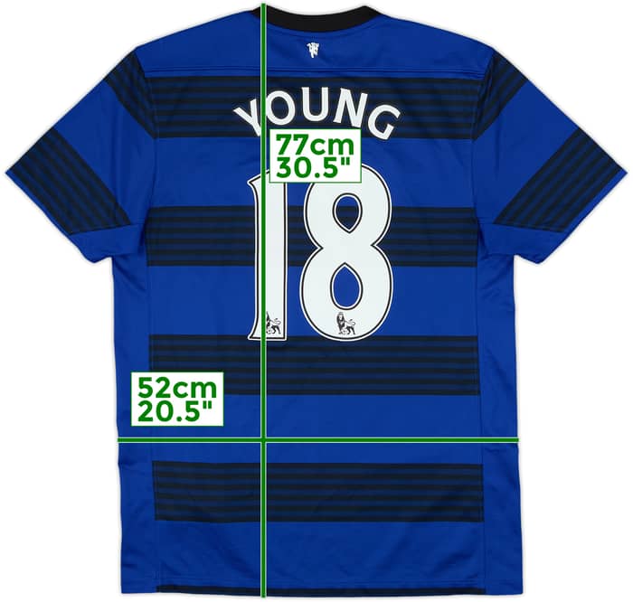 2011-13 Manchester United Away Shirt Young #18 - 10/10 - (M)