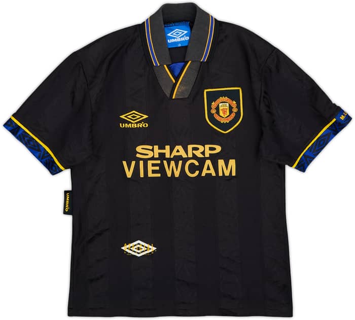 1993-95 Manchester United Away Shirt - 8/10 - (L.Boys)