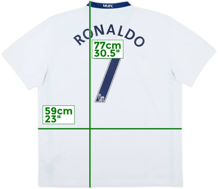 2008-10 Manchester United Away Shirt Ronaldo #7 - 8/10 - (XL)