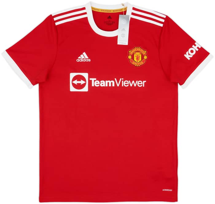 2021-22 Manchester United Home Shirt Cavani #21 (L)