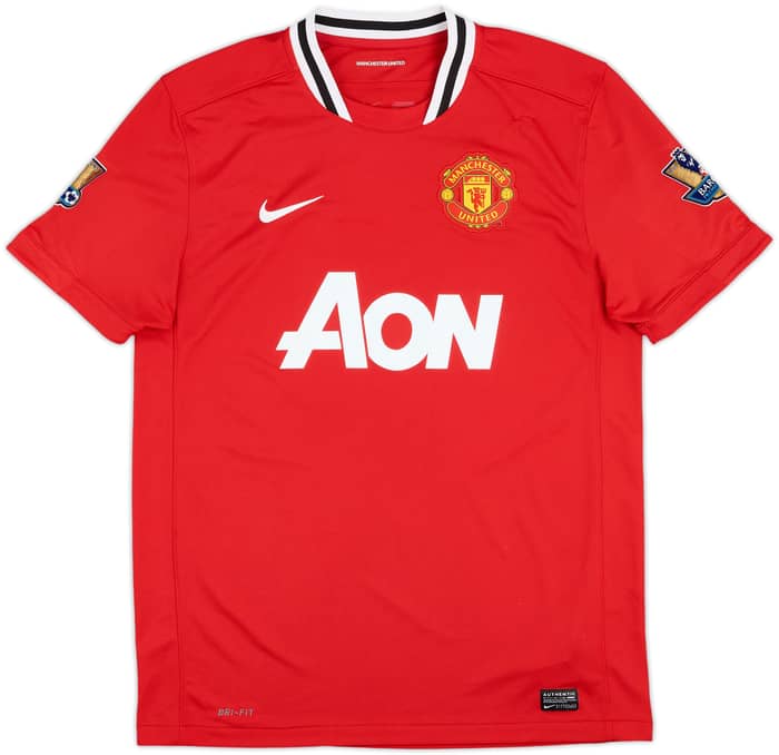 2011-12 Manchester United Home Shirt Cleverley #23 - 7/10 - (L)