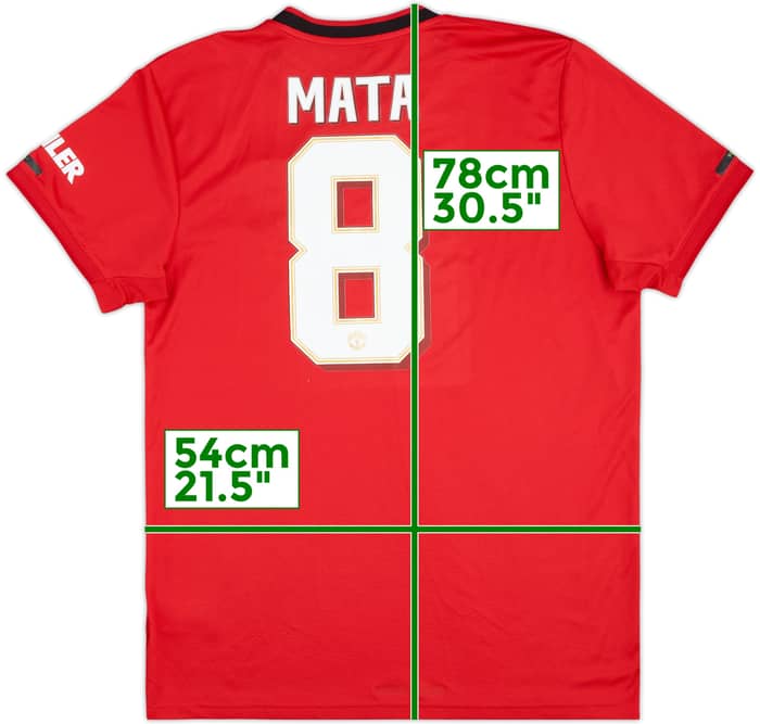 2019-20 Manchester United Home Shirt Mata #8 - 7/10 - (XL)