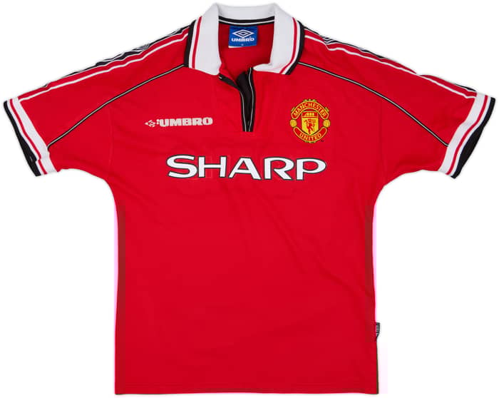 1998-00 Manchester United Home Shirt - 4/10 - (M)