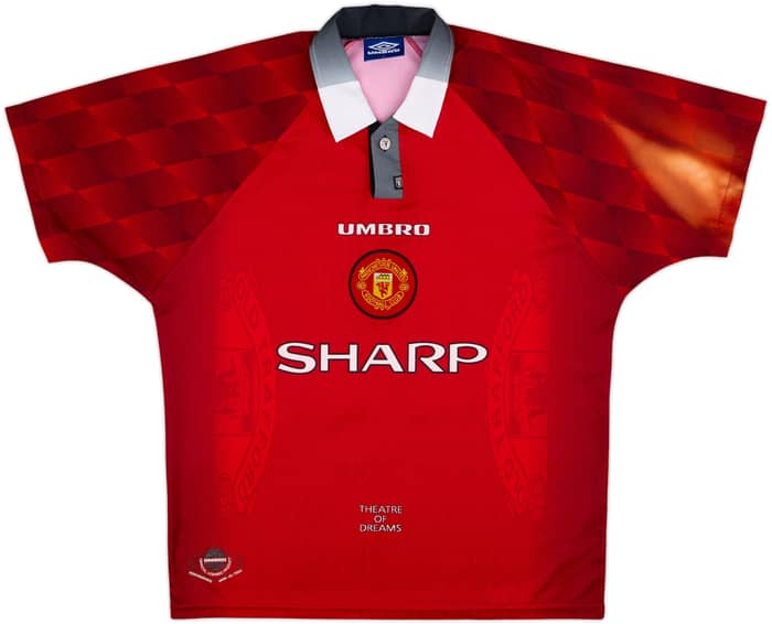 1996-98 Manchester United Home Shirt Beckham #10 - 5/10 - (L)