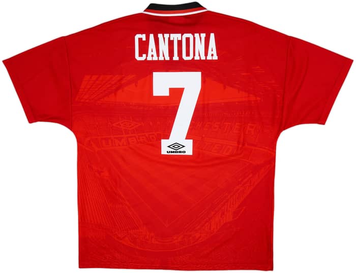 1994-96 Manchester United Home Shirt Cantona #7 - 8/10 - (XL)
