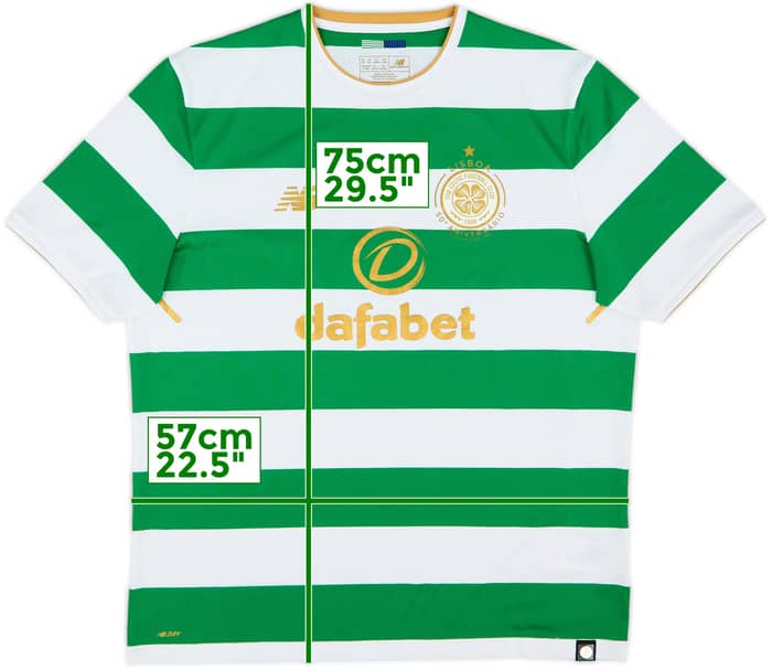 2017-18 Celtic 'Lisbon Lions 50th Anniversary' Home Shirt - 9/10 - (XL)