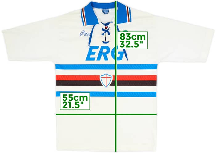 1994-95 Sampdoria Away Shirt #4 - 5/10 - (XXL)