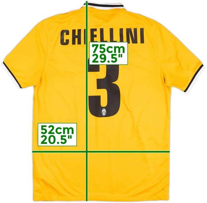 2013-14 Juventus Away Shirt Chiellini #3 - 7/10 - (L)
