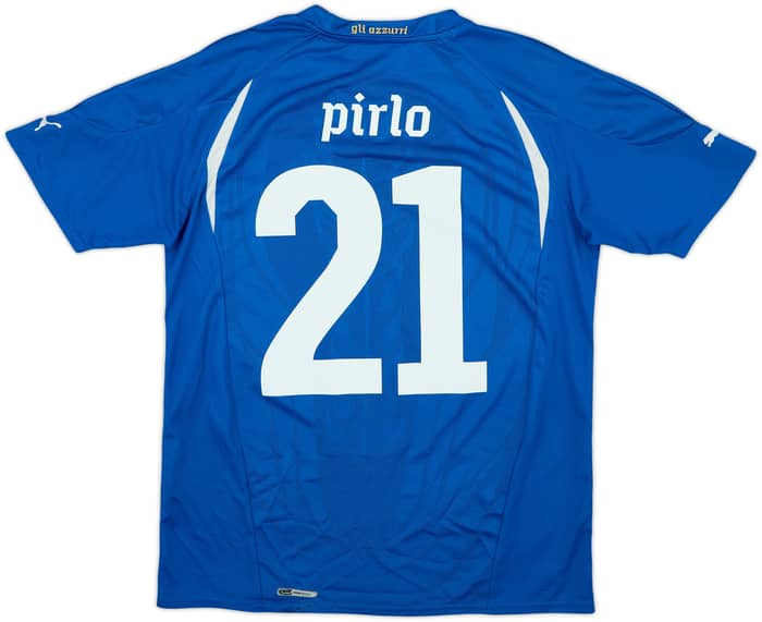 2010-12 Italy Home Shirt Pirlo #21 - 6/10 - (S)