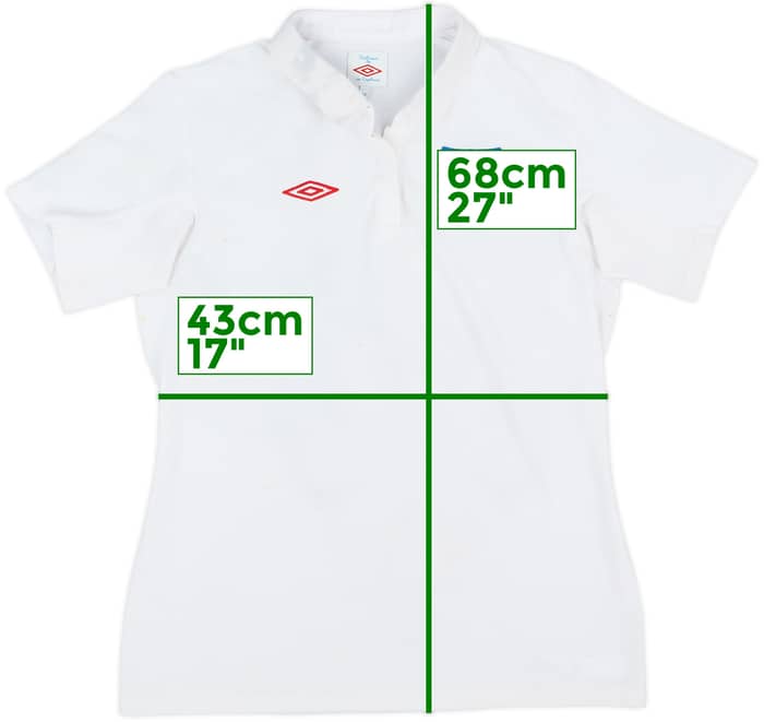 2009-10 England Home Shirt - 6/10 - (Women's M)