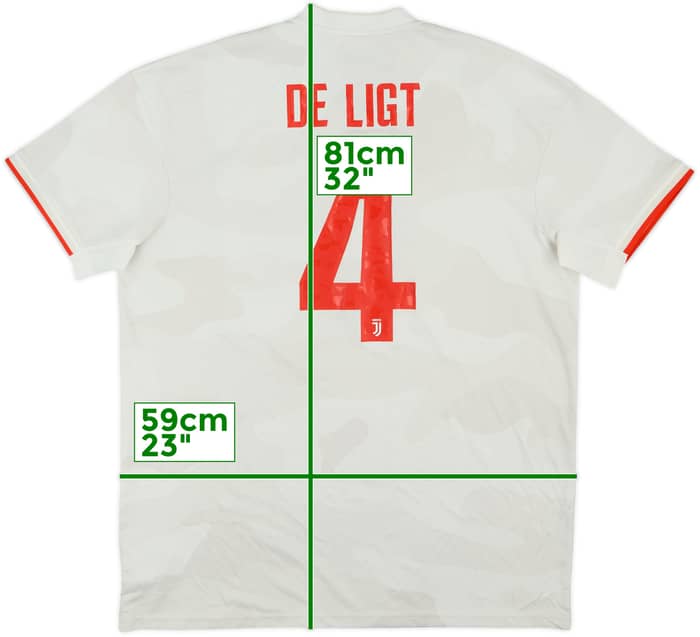 2019-20 Juventus Away Shirt De Ligt #4 - 9/10 - (XL)
