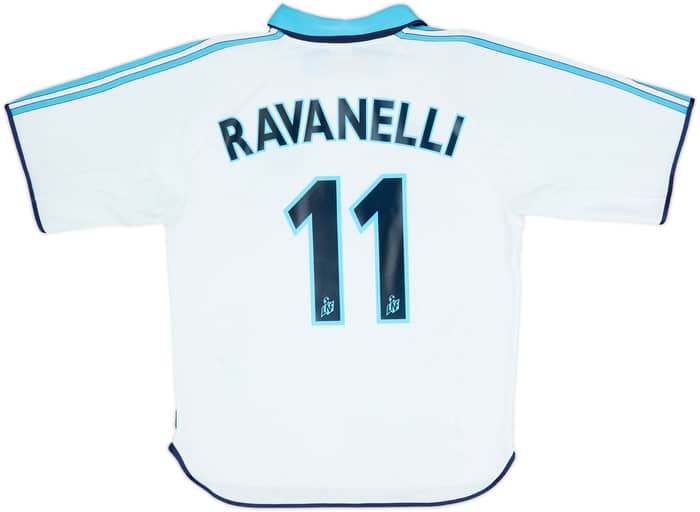1999-00 Olympique Marseille Home Shirt Ravanelli #11 - 6/10 - (S)