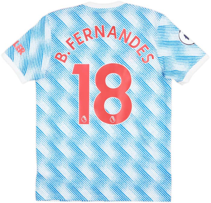 2021-22 Manchester United Away Shirt B.Fernandes #18 - 8/10 - (M)