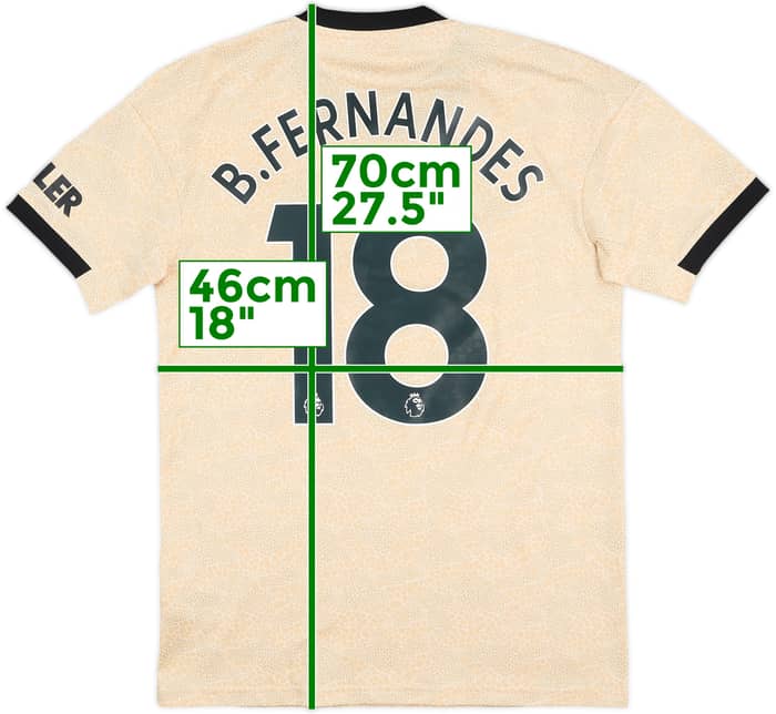 2019-20 Manchester United Away Shirt B.Fernandes #18 - 8/10 - (S)