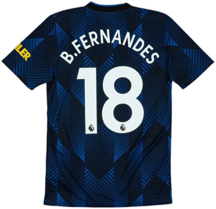 2021-22 Manchester United Third Shirt B.Fernandes #18 - 10/10 - (XS)
