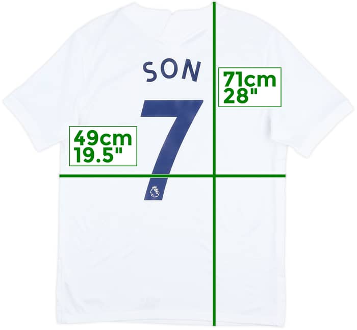 2021-22 Tottenham Home Shirt Son #7 - 9/10 - (M)
