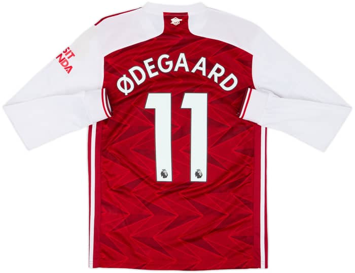 2020-21 Arsenal Home L/S Shirt Odegaard #11 - 8/10 - (S)