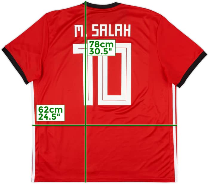 2018-19 Egypt Home Shirt Salah #10 - 8/10 - (XL)