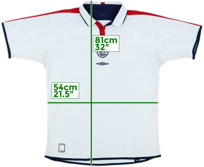 2003-05 England Home Shirt - 4/10 - (L)