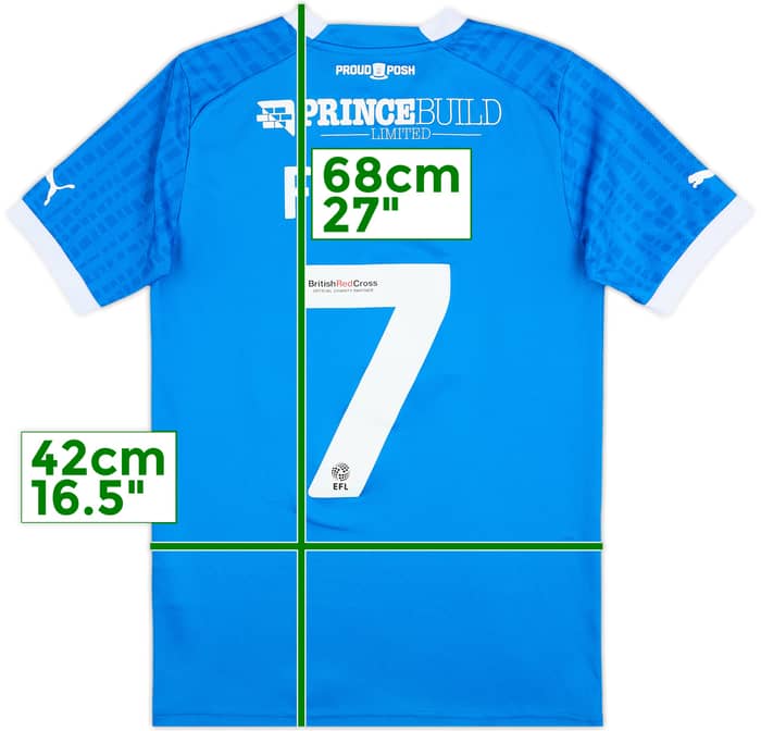 2022-23 Peterborough United Home Shirt Fuchs #7 - 6/10 - (S)