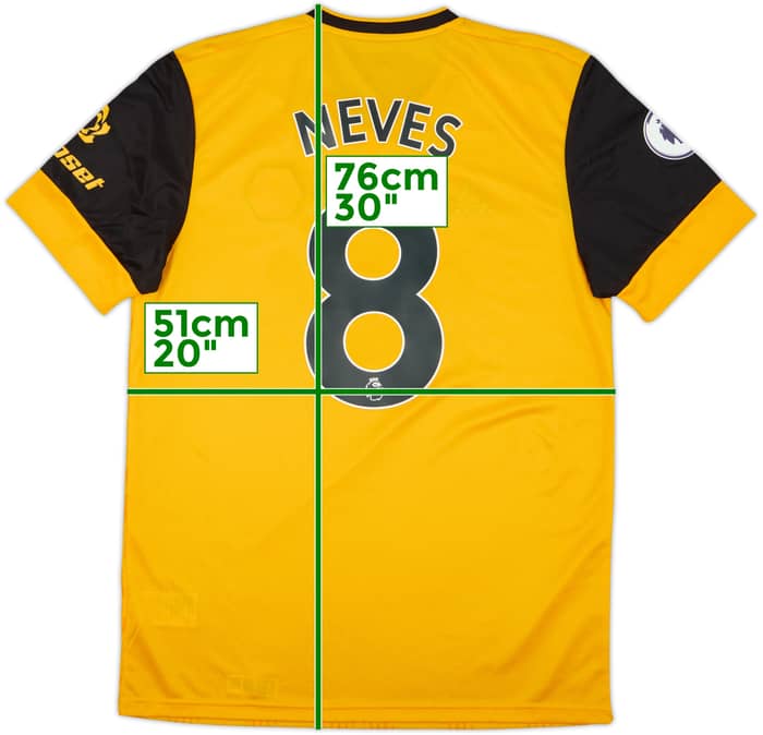 2020-21 Wolves Home Shirt Neves #8 - 10/10 - (M)