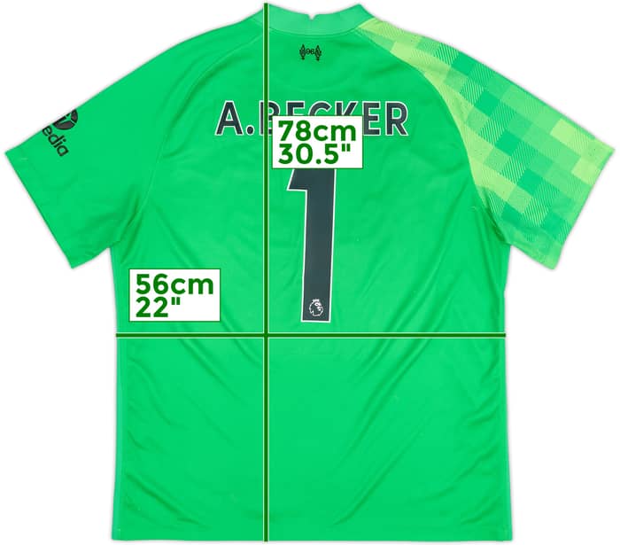 2021-22 Liverpool GK Shirt A.Becker #1 - 6/10 - (XL)
