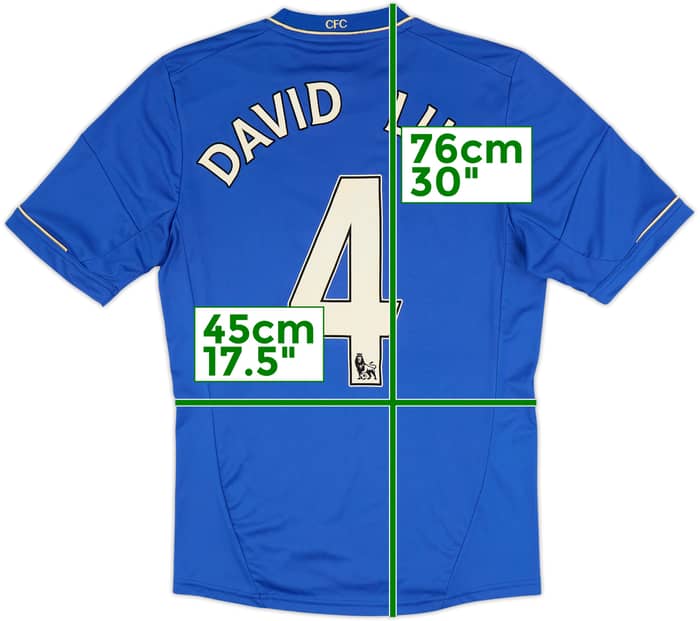 2012-13 Chelsea Home Shirt David Luiz #4 - 5/10 - (S)