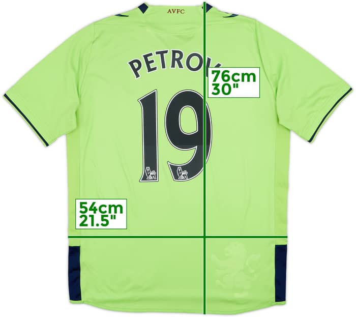 2012-13 Aston Villa Away Shirt Petrov #19 - 7/10 - (L)