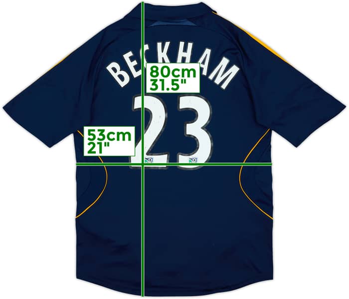 2007-08 LA Galaxy Away Shirt Beckham #23 - 4/10 - (M)