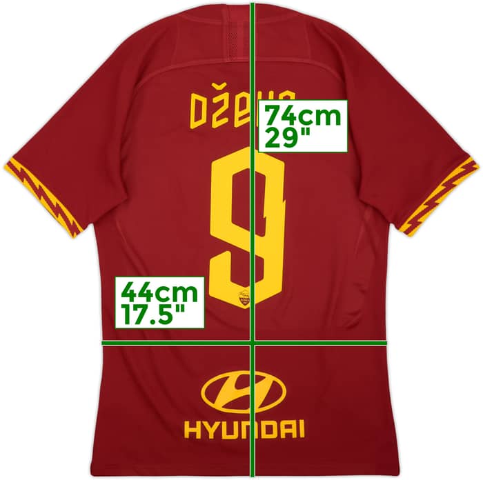 2019-20 Roma Home Shirt Dzeko #9 - 9/10 - (S)