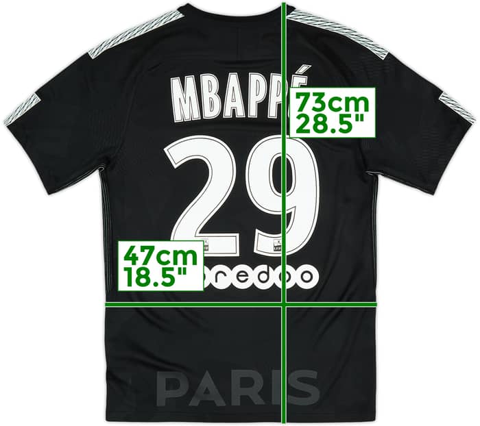 2017-18 Paris Saint-Germain Third Shirt Mbappe #29 - 9/10 - (S)