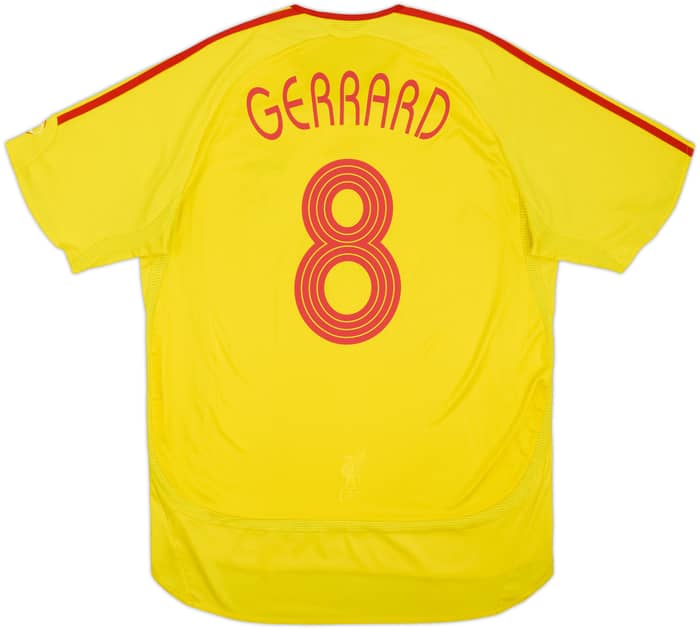 2006-07 Liverpool Visitante Camiseta Gerrard #8 - 6/10 - (XL)