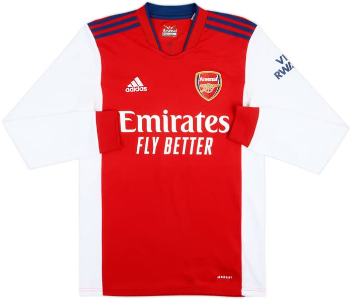 2021-22 Arsenal Home L/S Shirt Saka #7 - 9/10 - (S)