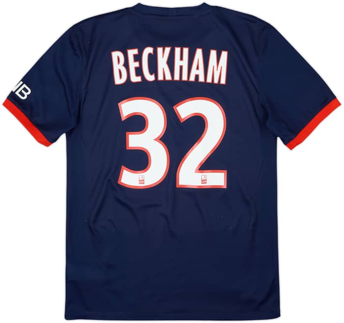 2013-14 Paris Saint-Germain Home Shirt Beckham #32 - 8/10 - (S)