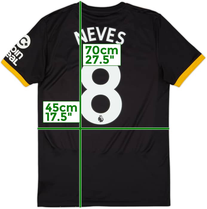 2019-20 Wolves Away Shirt Neves #8 - 8/10 - (S)