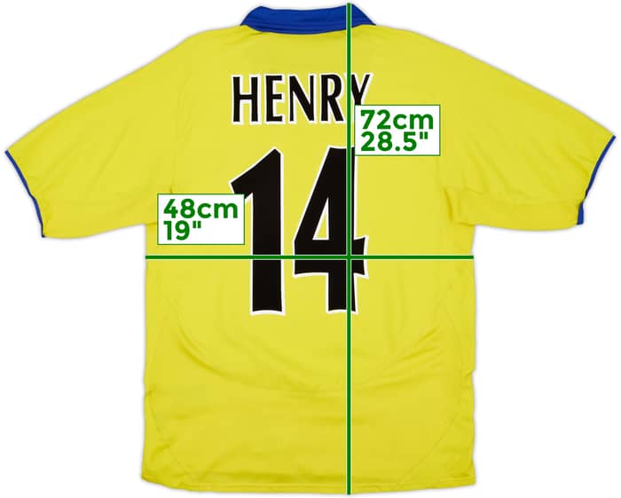 2003-05 Arsenal Away Shirt Henry #14 - 8/10 - (S)