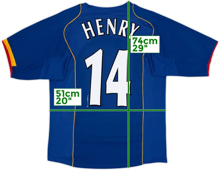 2004-06 Arsenal Camiseta Visitante Henry #14 - 8/10 - (M)