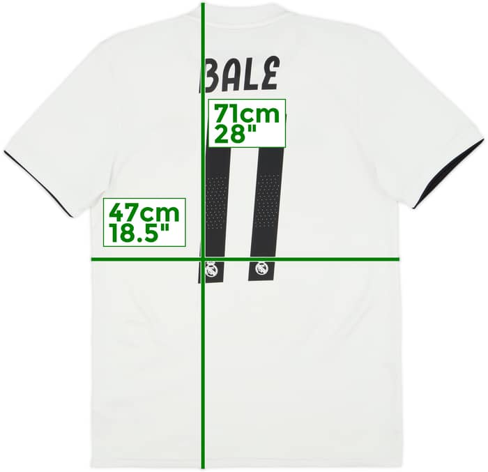 2018-19 Real Madrid Home Shirt Bale #11 - 8/10 - (S)