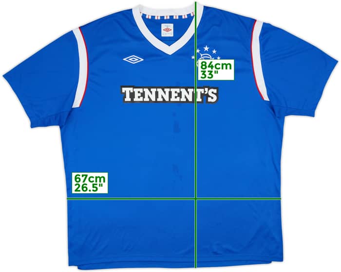 2011-12 Rangers Home Shirt - 5/10 - (4XL)