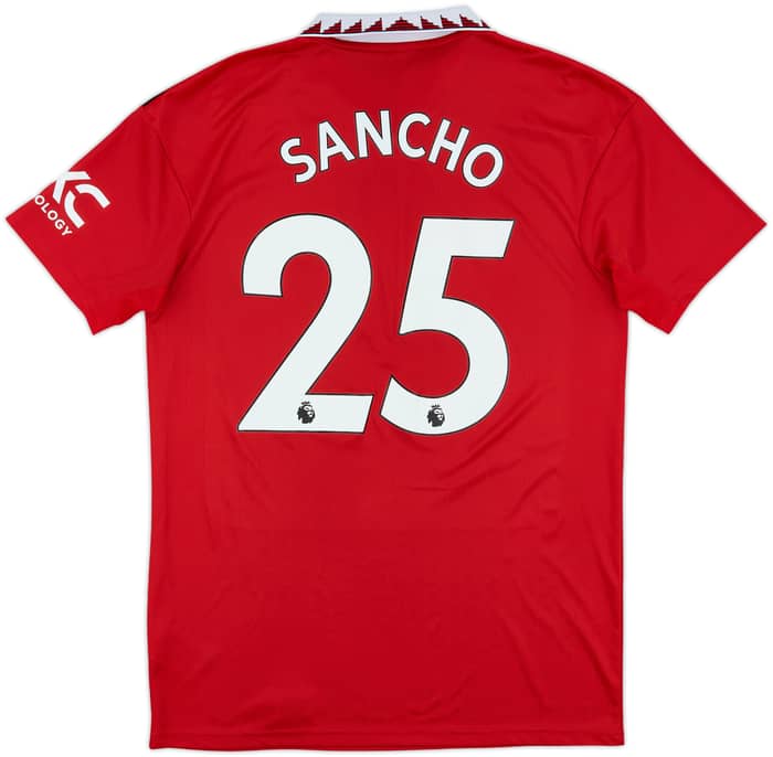 2022-23 Manchester United Home Shirt Sancho #25 - 10/10 - (M)