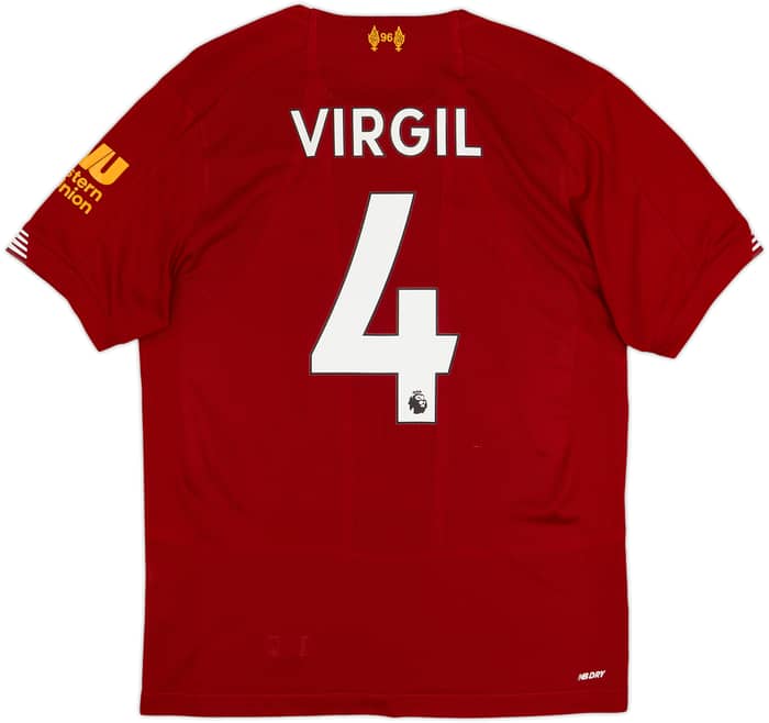 2019-20 Liverpool Home Shirt Virgil #4 - 6/10 - (S)