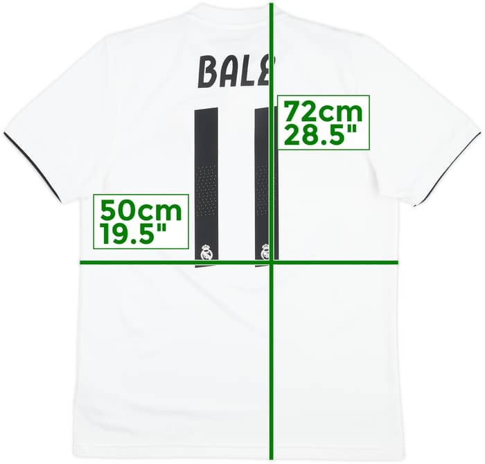 2018-19 Real Madrid Home Shirt Bale #11 - 9/10 - (M)