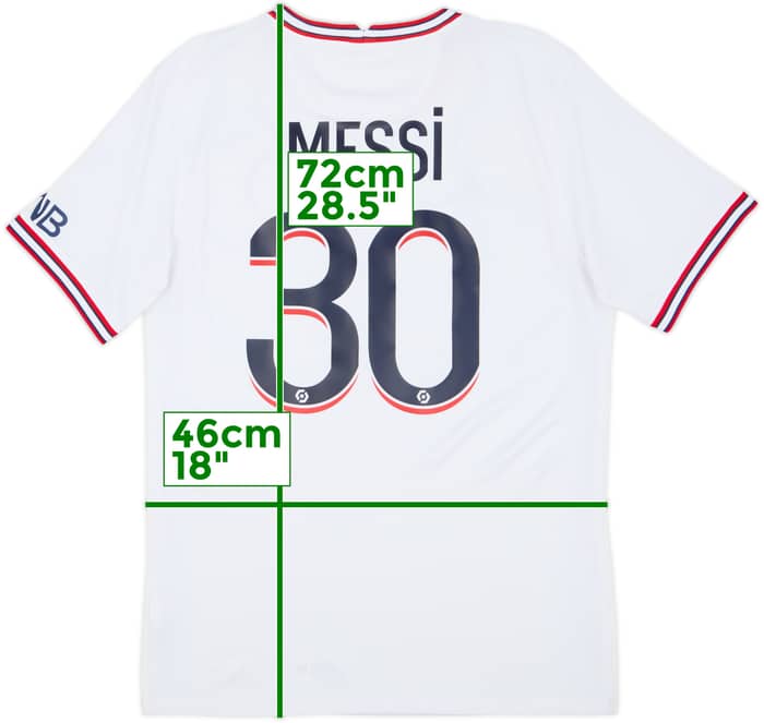2021-22 Paris Saint-Germain Fourth Shirt Messi #30 - 8/10 - (S)