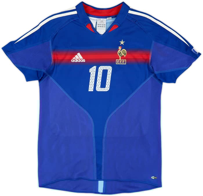2004-06 France Home Shirt Zidane #10 - 8/10 - (XL.Boys)