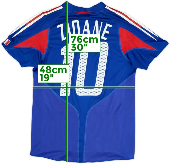 2004-06 France Home Shirt Zidane #10 - 8/10 - (XL.Boys)