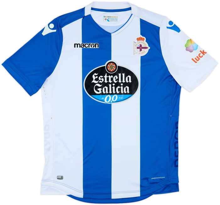 2017-18 Deportivo de La Coruna Home Shirt - 8/10 - (XXL)