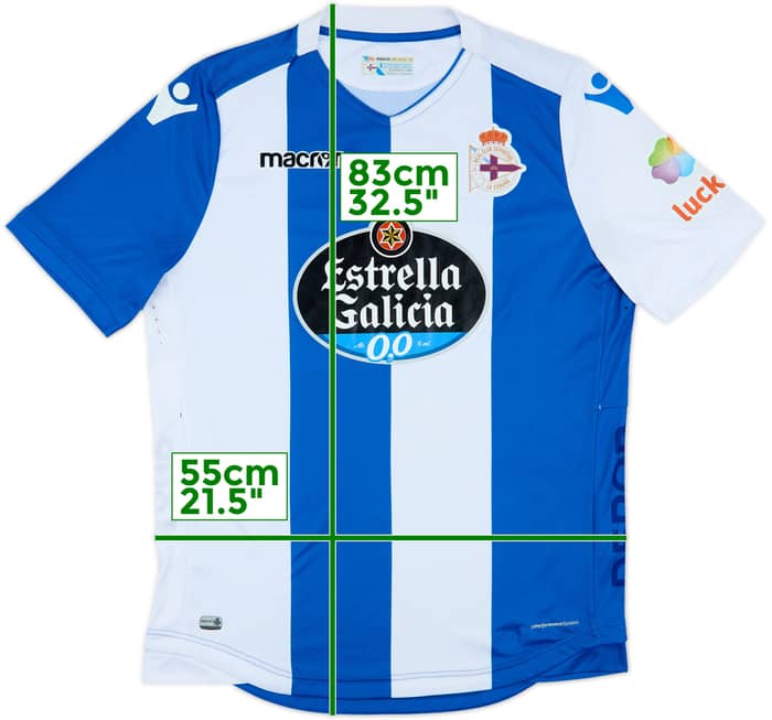 2017-18 Deportivo de La Coruna Home Shirt - 8/10 - (XXL)
