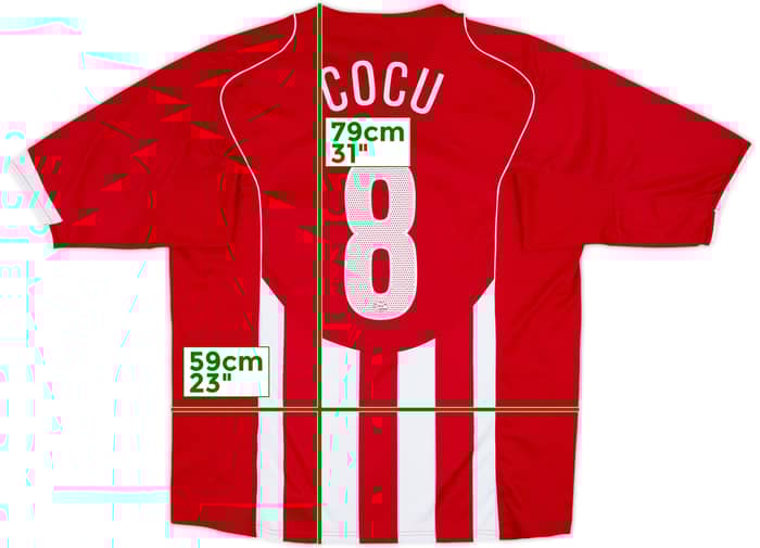 2004-06 PSV Home Shirt Cocu #8 - 8/10 - (XXL)