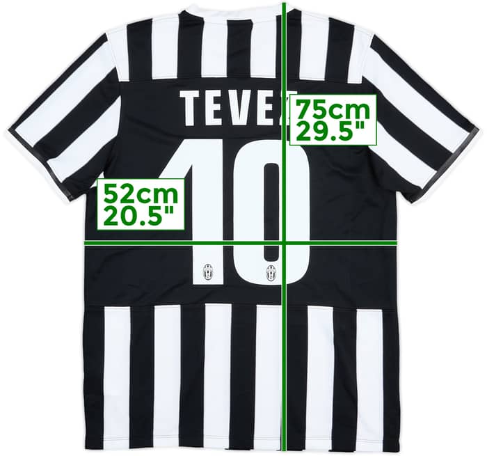 2013-14 Juventus Home Shirt Tevez #10 - 6/10 - (L)